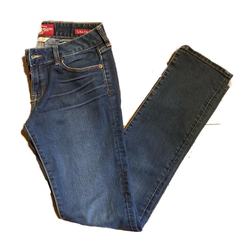 Lola Straight Lucky Brand Jeans Low Waisted Woman 0